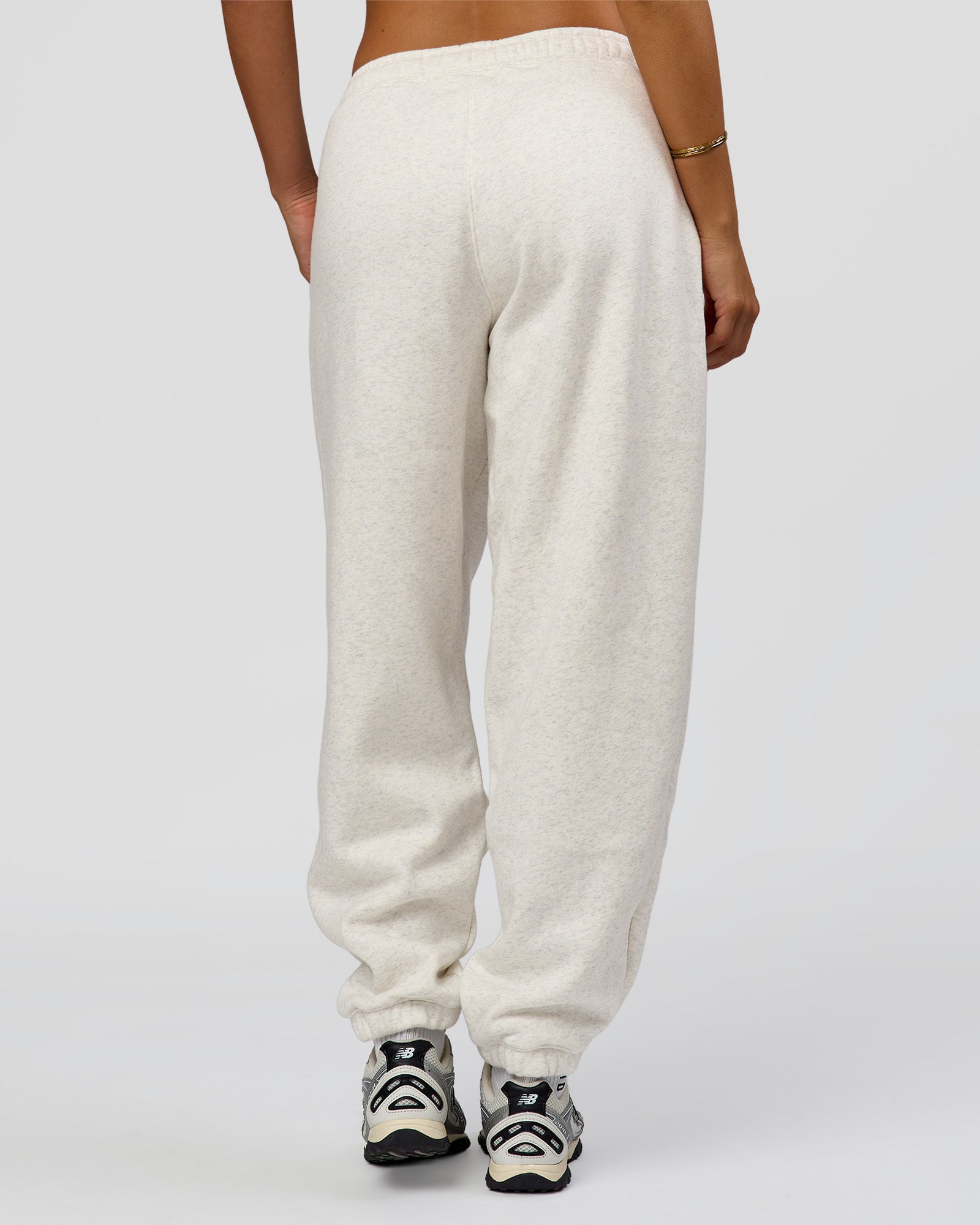 Go-To Oversized Track Pant - Silver Marl