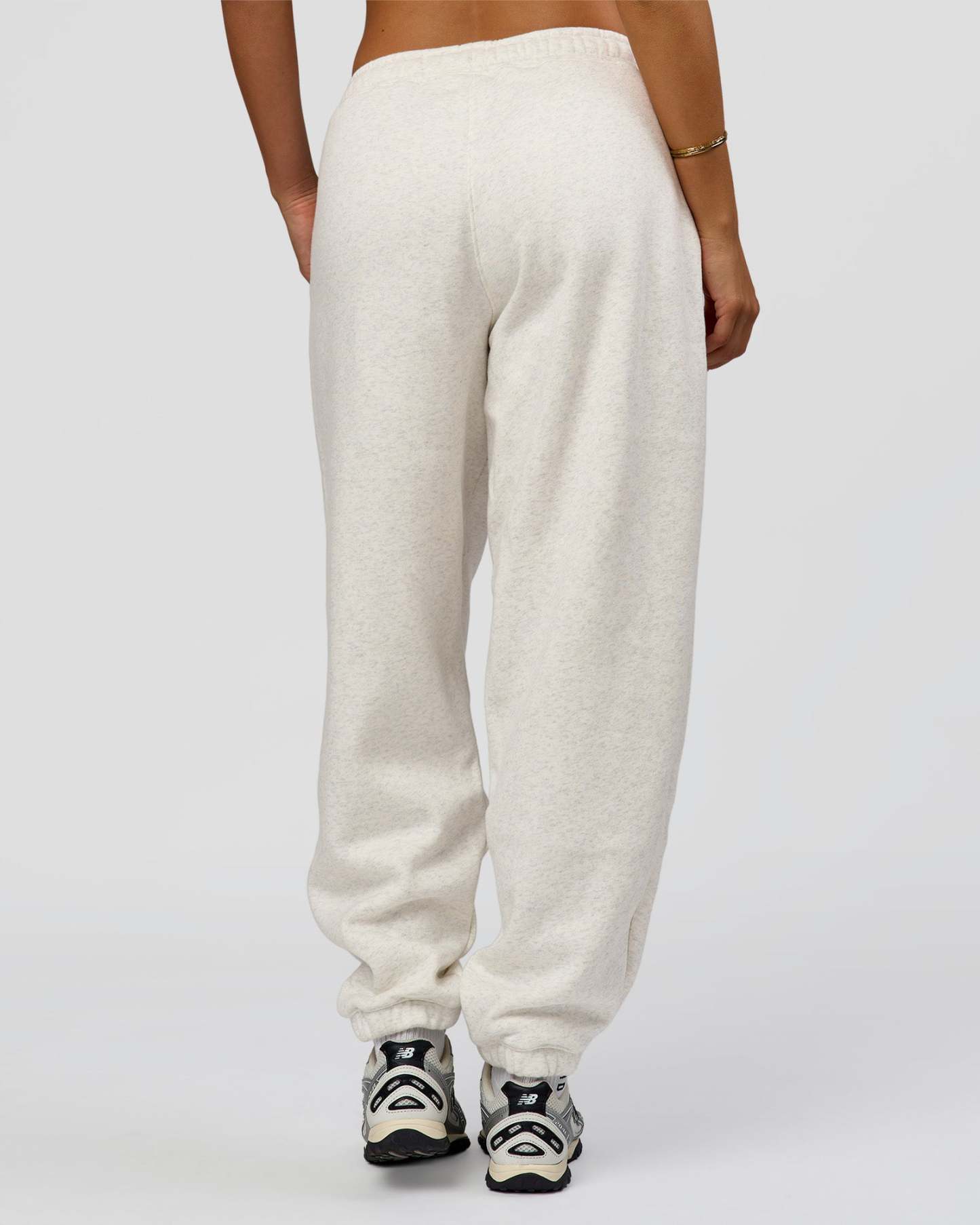 Go-To Oversized Track Pant - Silver Marl