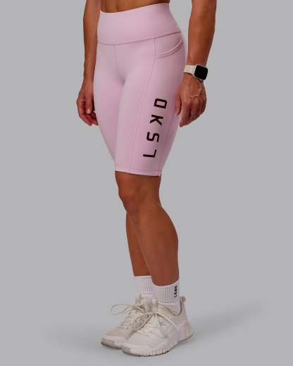 Rep Ultra High-Rise 9" Short Pockets - Marshmallow-Cherry Lacquer