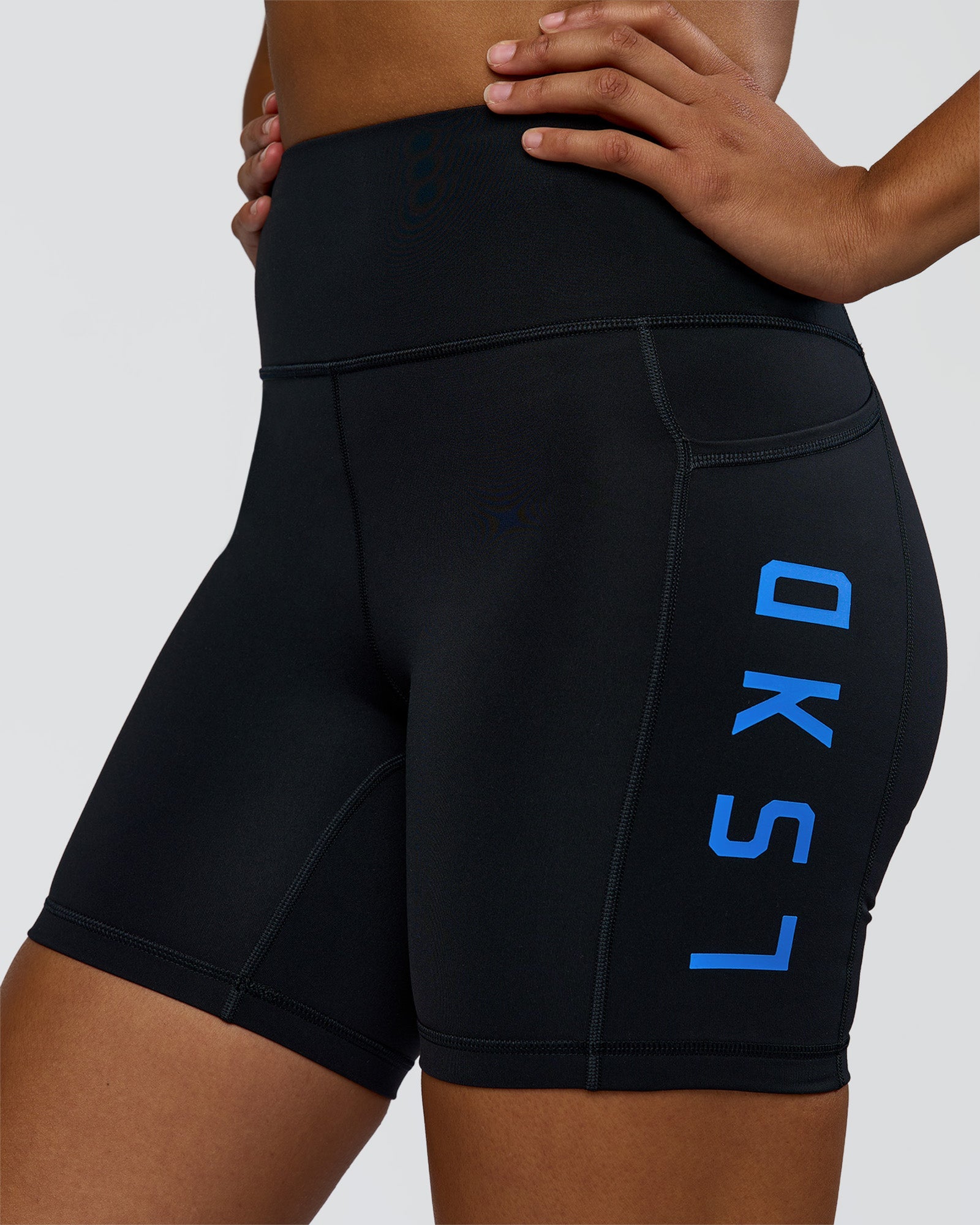 Rep Ultra High-Rise 6" Short Pockets - Black-Palace Blue