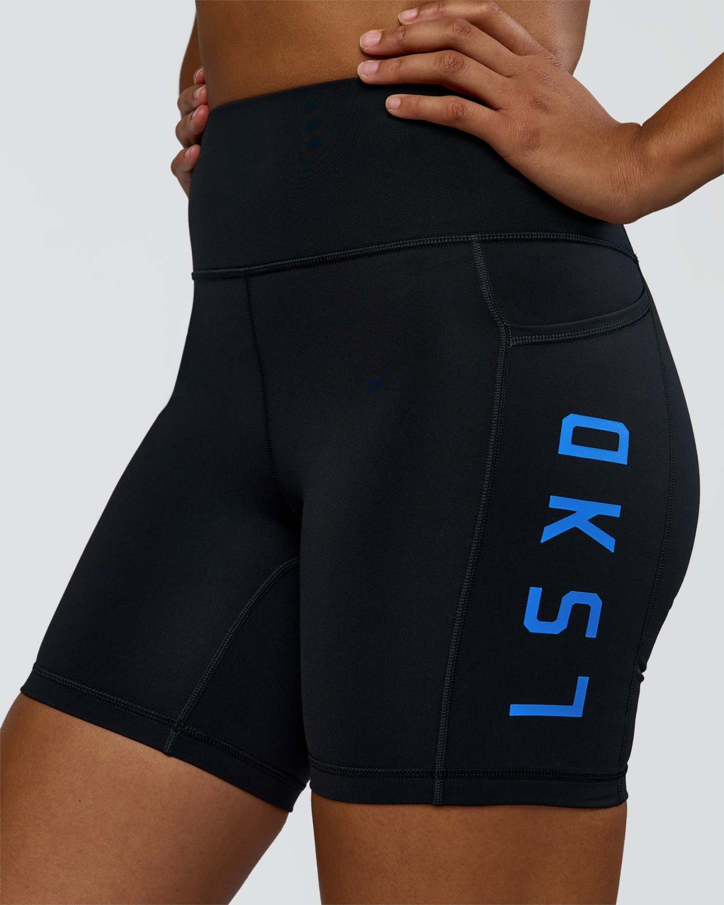 Rep Ultra High-Rise 6" Short Pockets - Black-Palace Blue