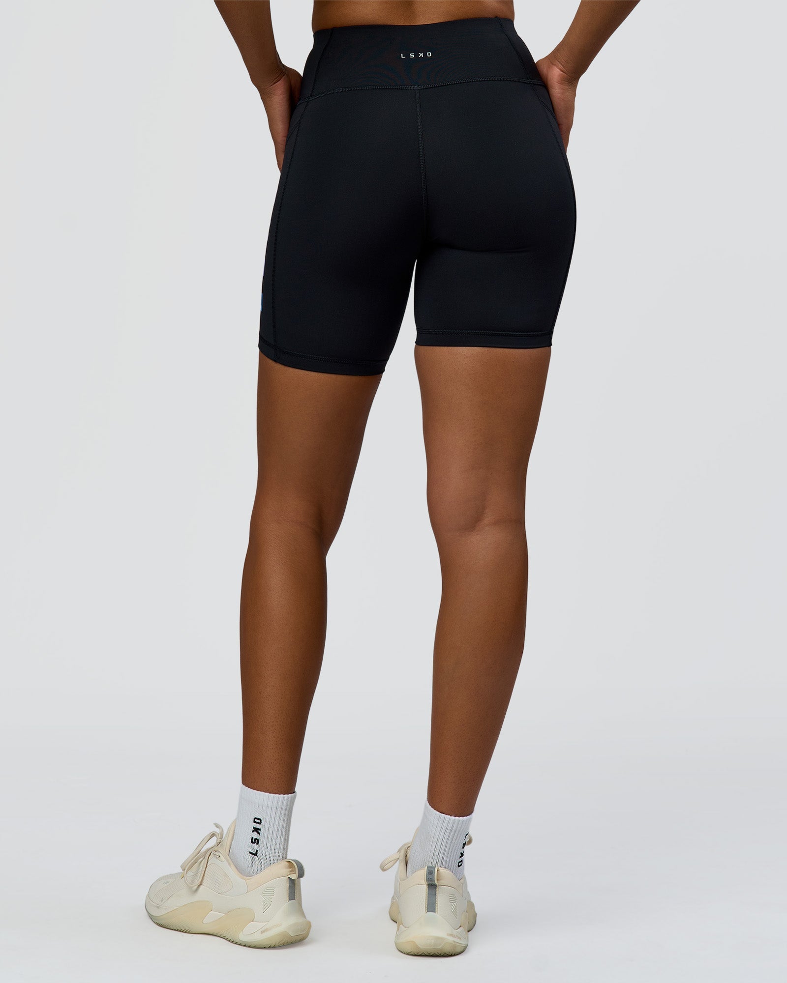 Rep Ultra High-Rise 6" Short Pockets - Black-Palace Blue