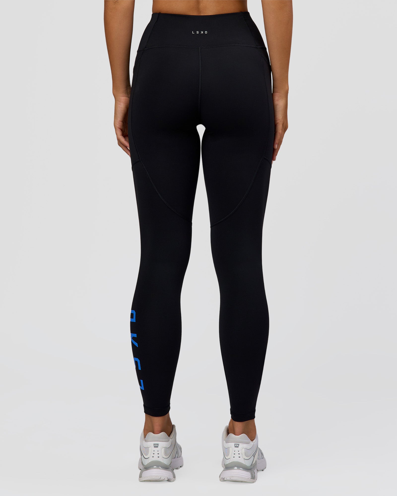 Rep Ultra High-Rise Full Length Legging Pockets - Black-Palace Blue