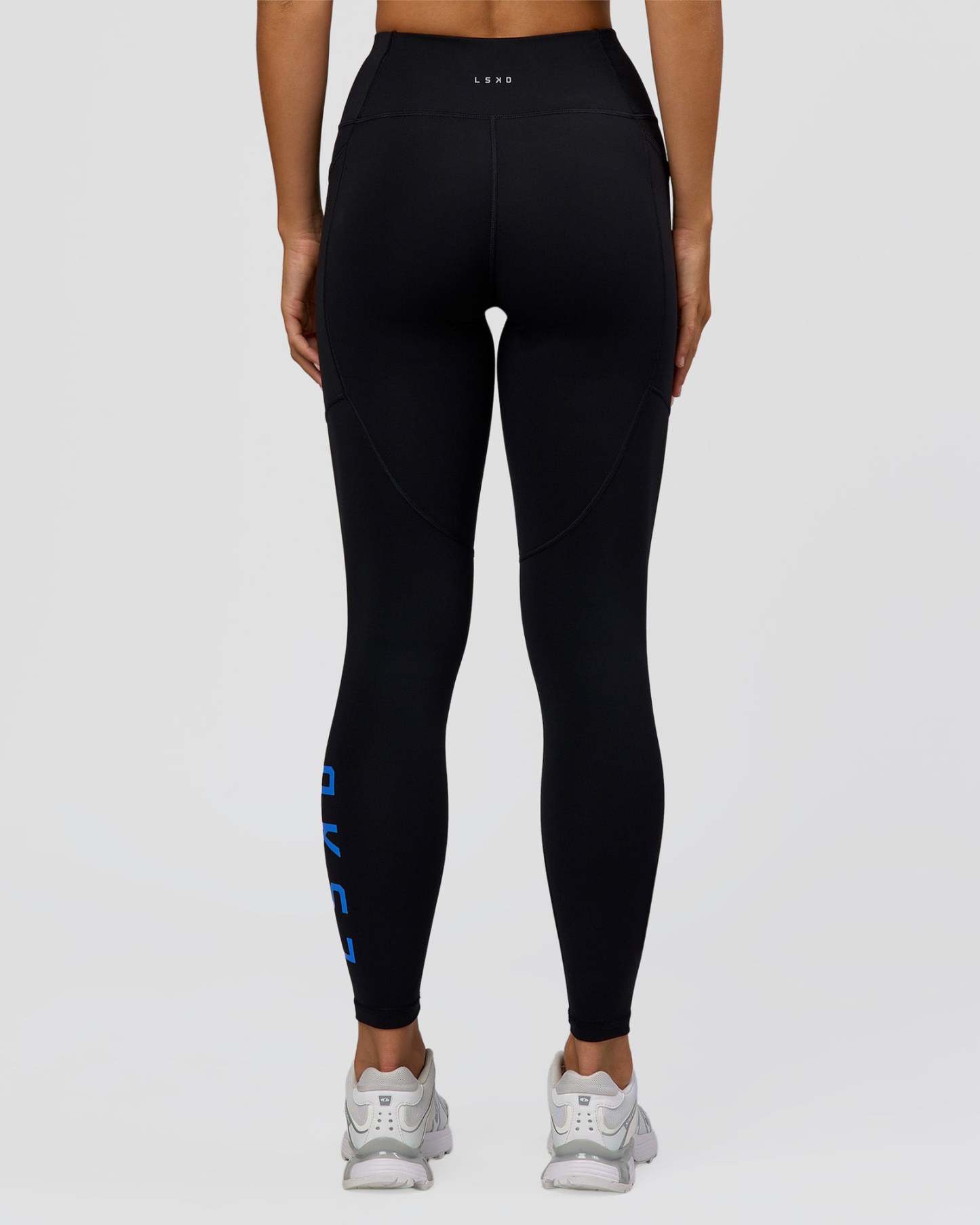 Rep Ultra High-Rise Full Length Legging Pockets - Black-Palace Blue