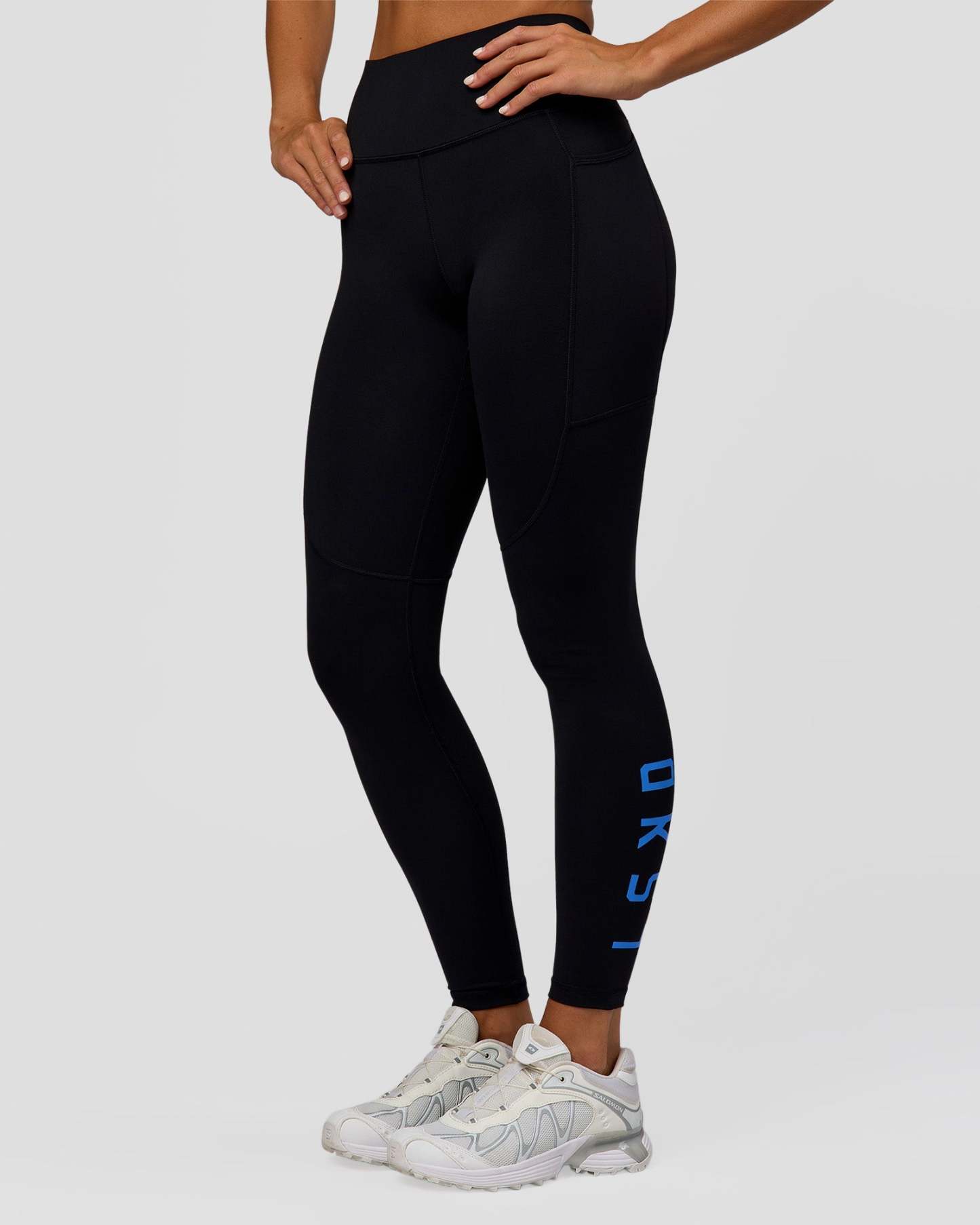 Rep Ultra High-Rise Full Length Legging Pockets - Black-Palace Blue