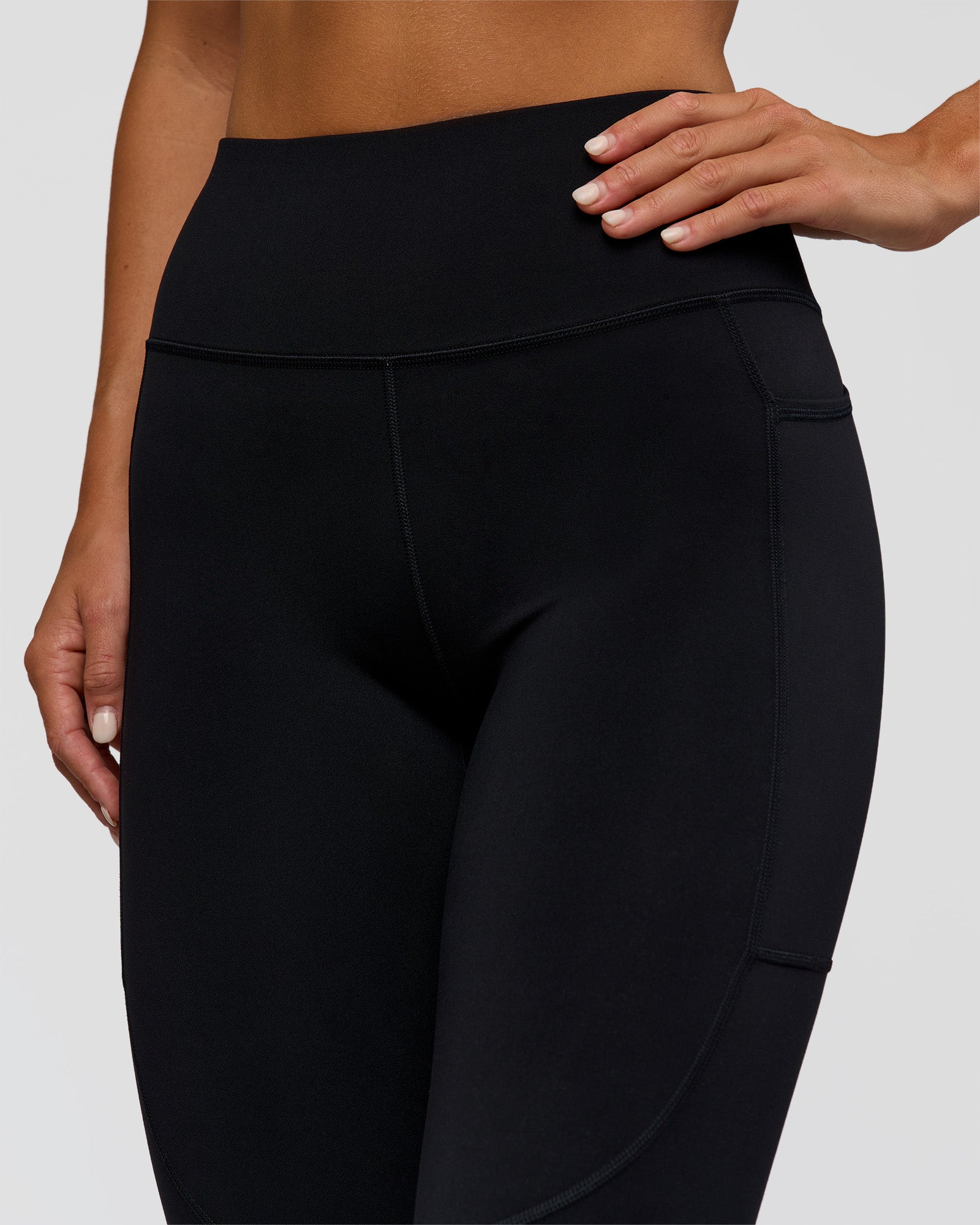 Rep Ultra High-Rise Full Length Legging Pockets - Black-Palace Blue
