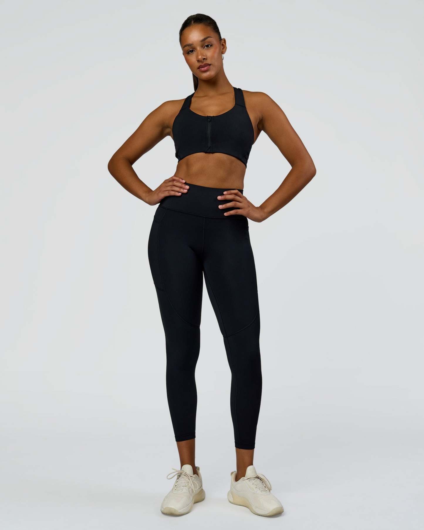 Rep Street Script Ultra High-Rise 7/8 Legging Pockets - Black-White