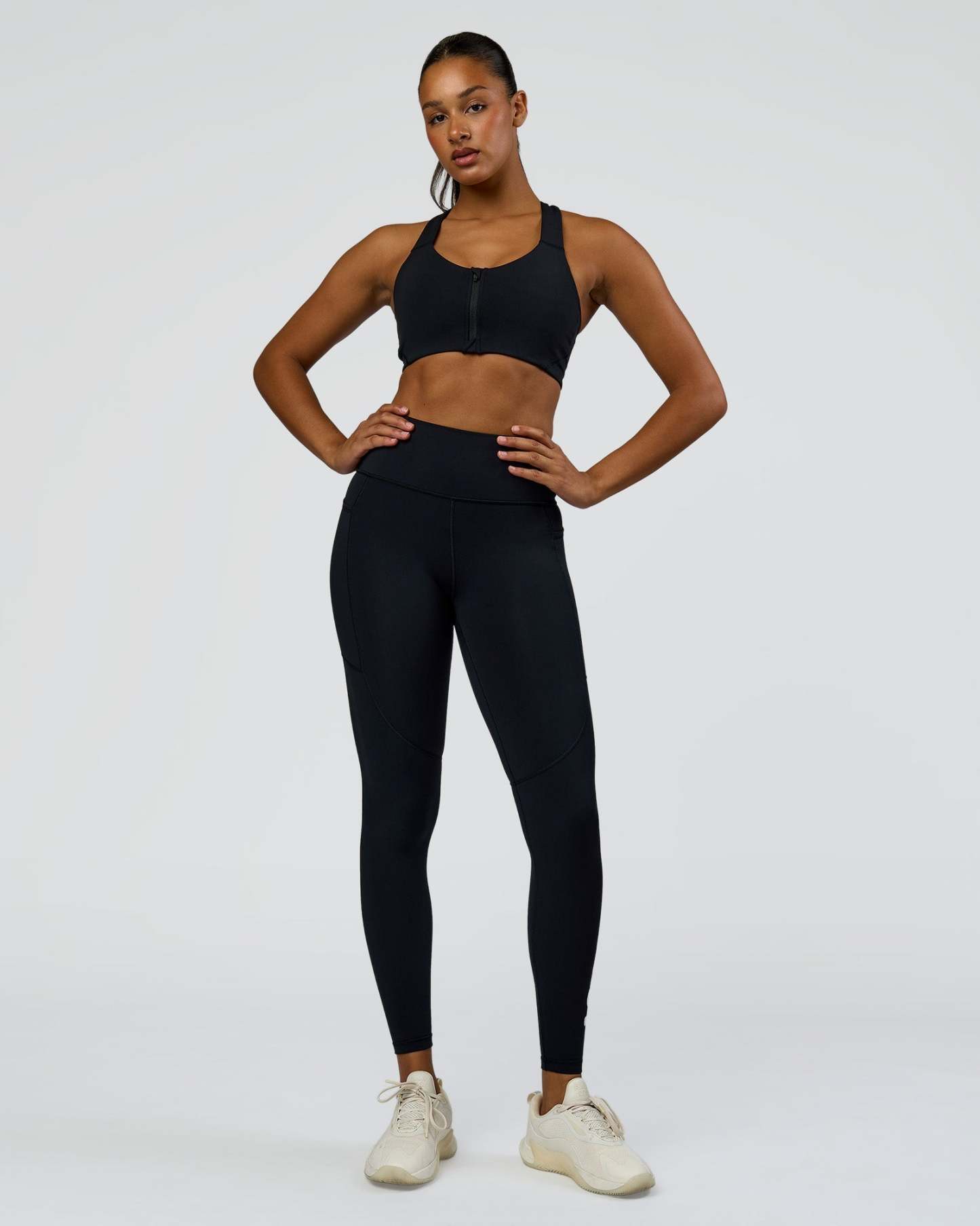 Rep Street Script Ultra High-Rise Full Length Legging Pockets - Black-White