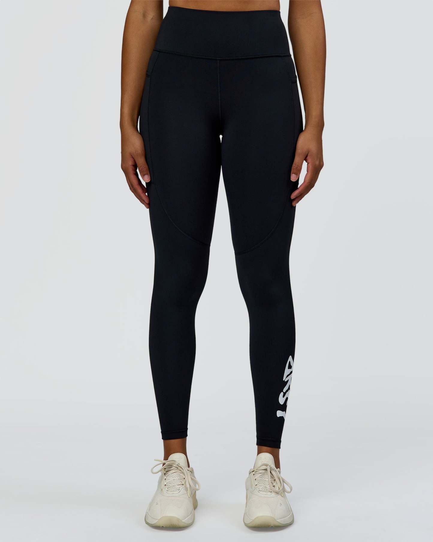 Rep Street Script Ultra High-Rise Full Length Legging Pockets - Black-White