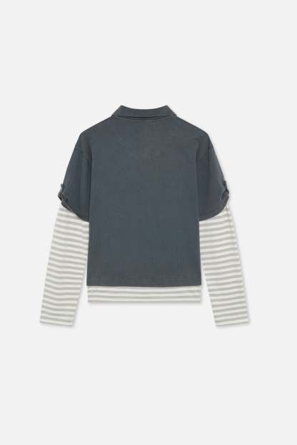 Somewhere Navy Polo