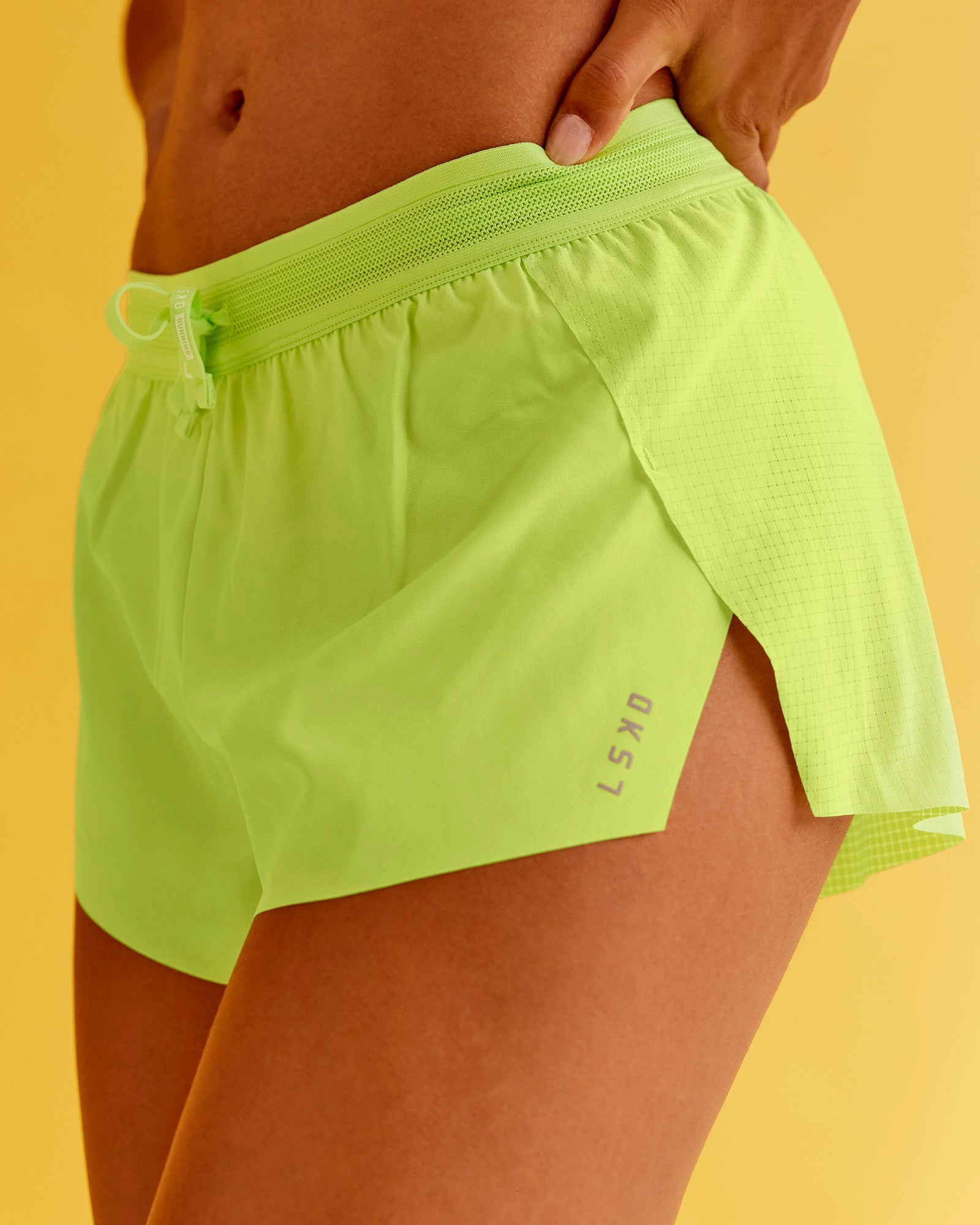 Accelerate 3" Mid-Rise Running Short - Hyper Green