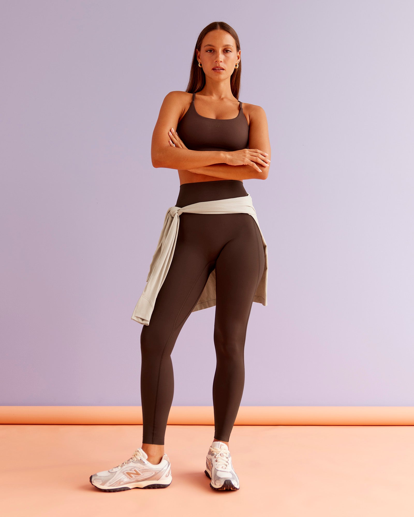 Elixir Ultra High-Rise Full Length Legging Pockets - Hot Chocolate