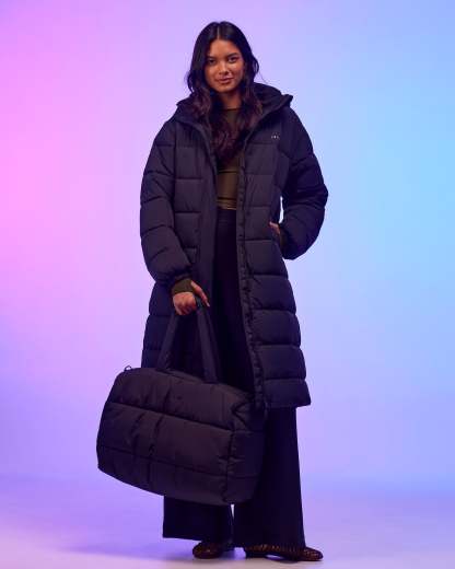 Go-To Puffer Long Jacket - Black