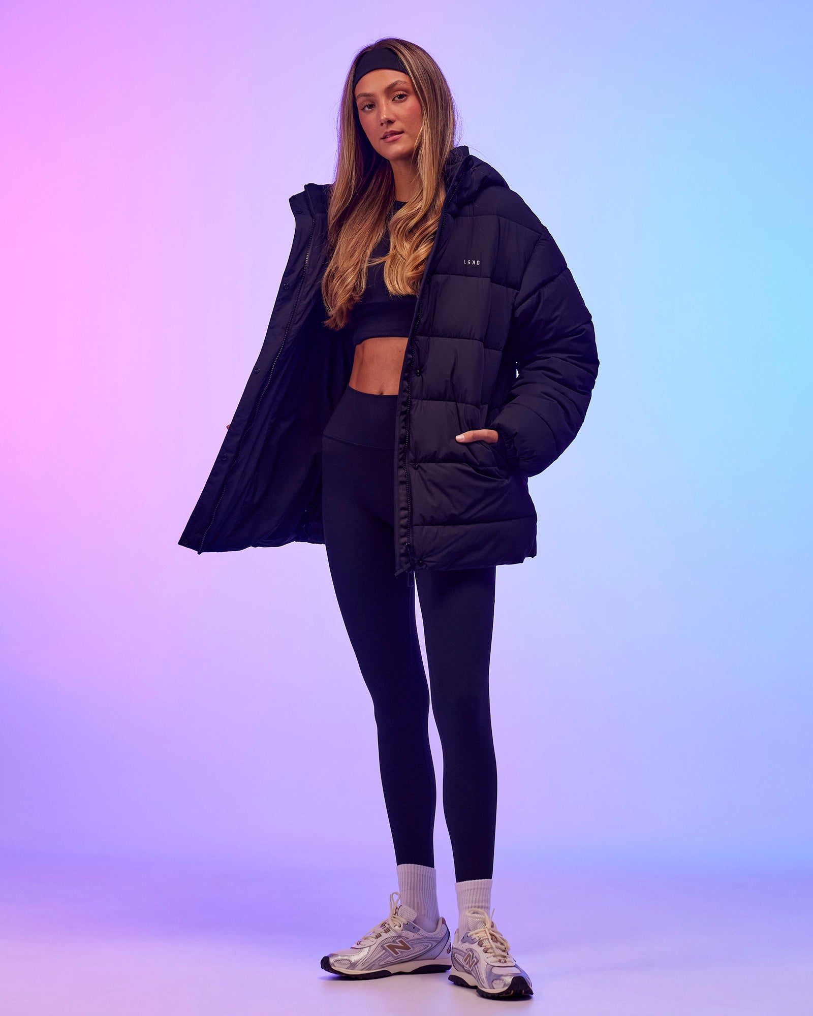 Go-To Puffer Mid Jacket - Black