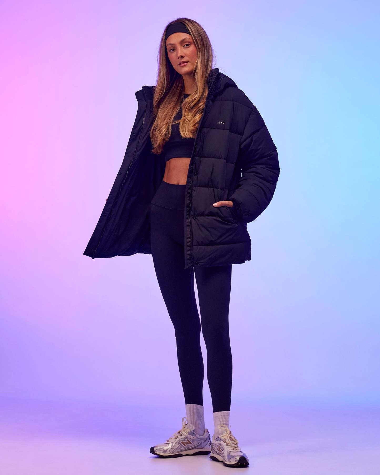 Go-To Puffer Mid Jacket - Black