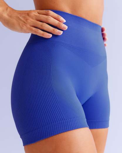 Surge Seamless High-Rise 4" Short - Power Cobalt