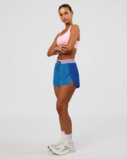 Accelerate 3" High-Rise Running Short - Electric Indigo-Multi