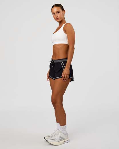 Accelerate 3" Reflective Mid-Rise Running Short - Black-Reflective