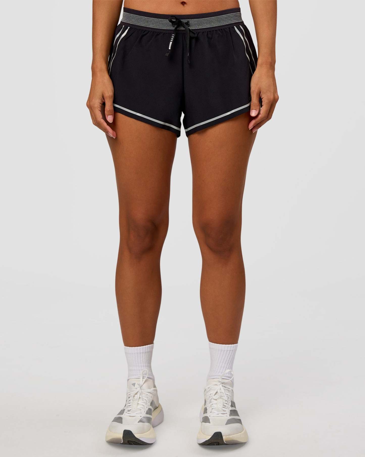 Accelerate 3" Reflective Mid-Rise Running Short - Black-Reflective