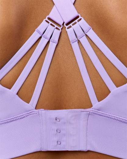 Accelerate Split Strap Sports Bra - Pale Lilac