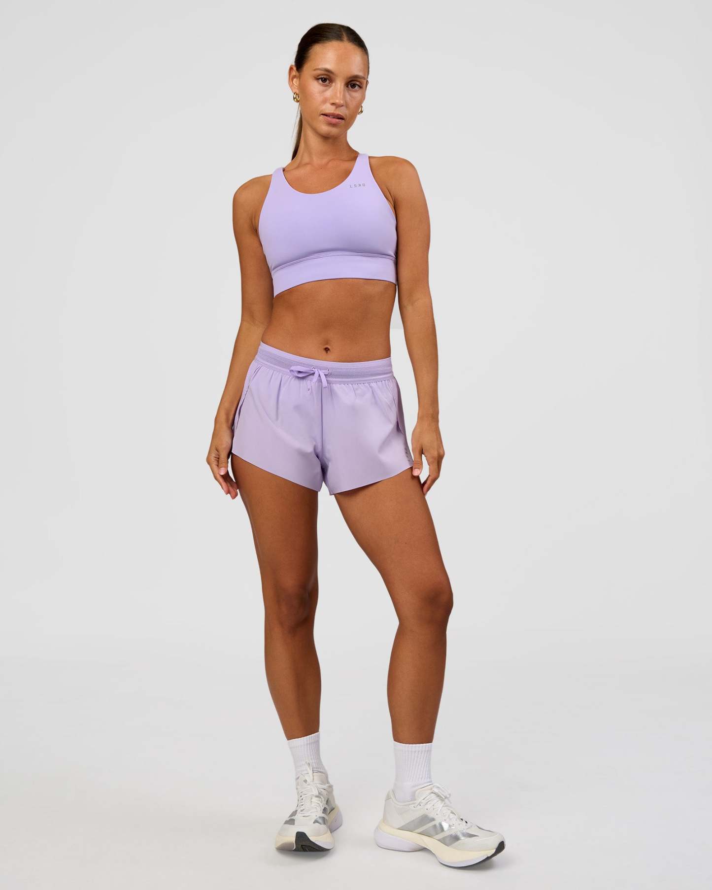 Accelerate Split Strap Sports Bra - Pale Lilac