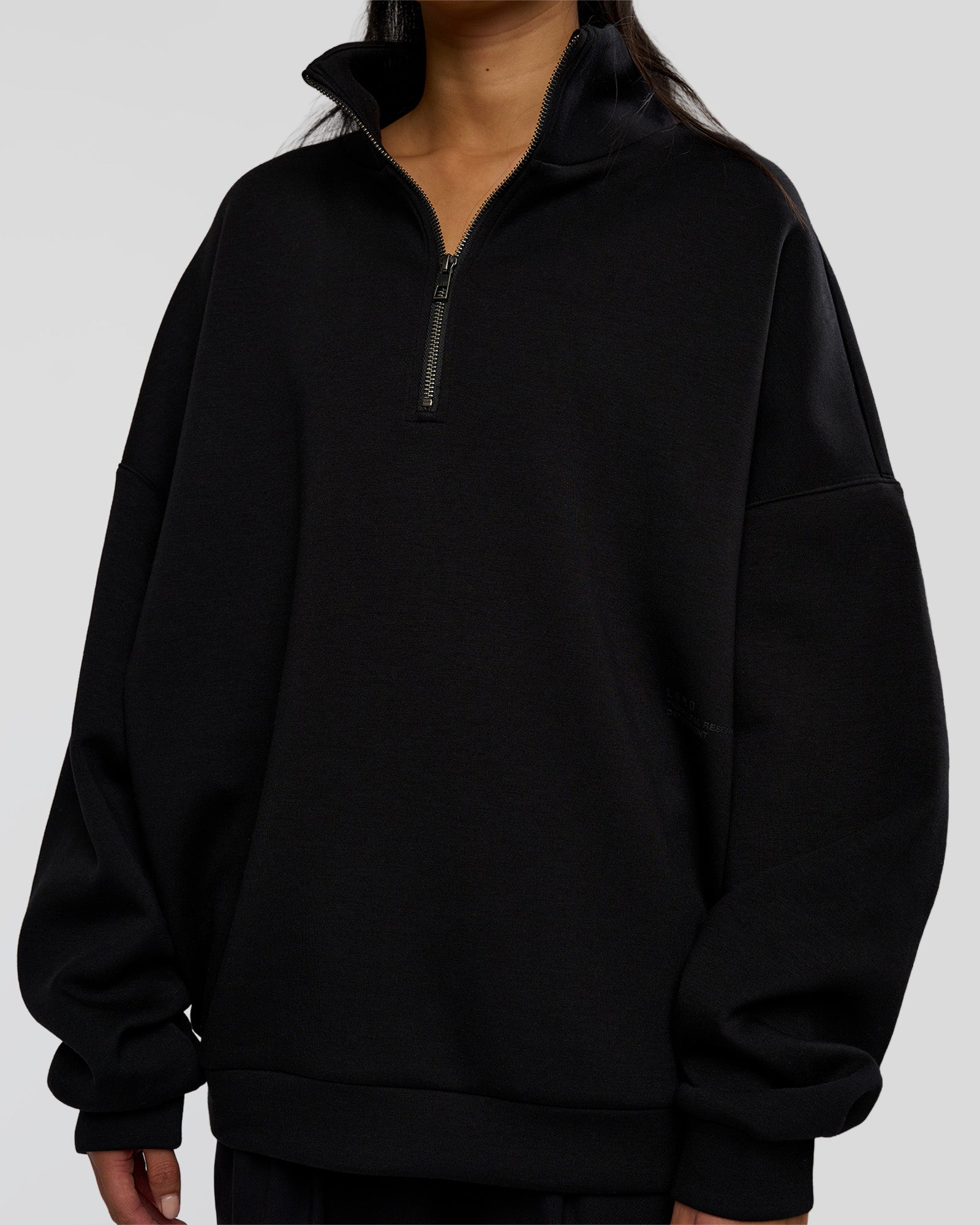 AfterDark ZeroCrease Quarter Zip - Black