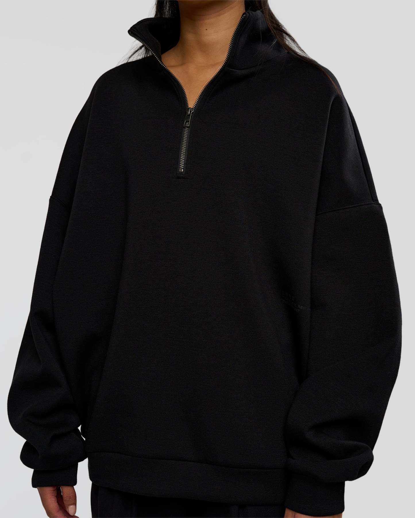 AfterDark ZeroCrease Quarter Zip - Black