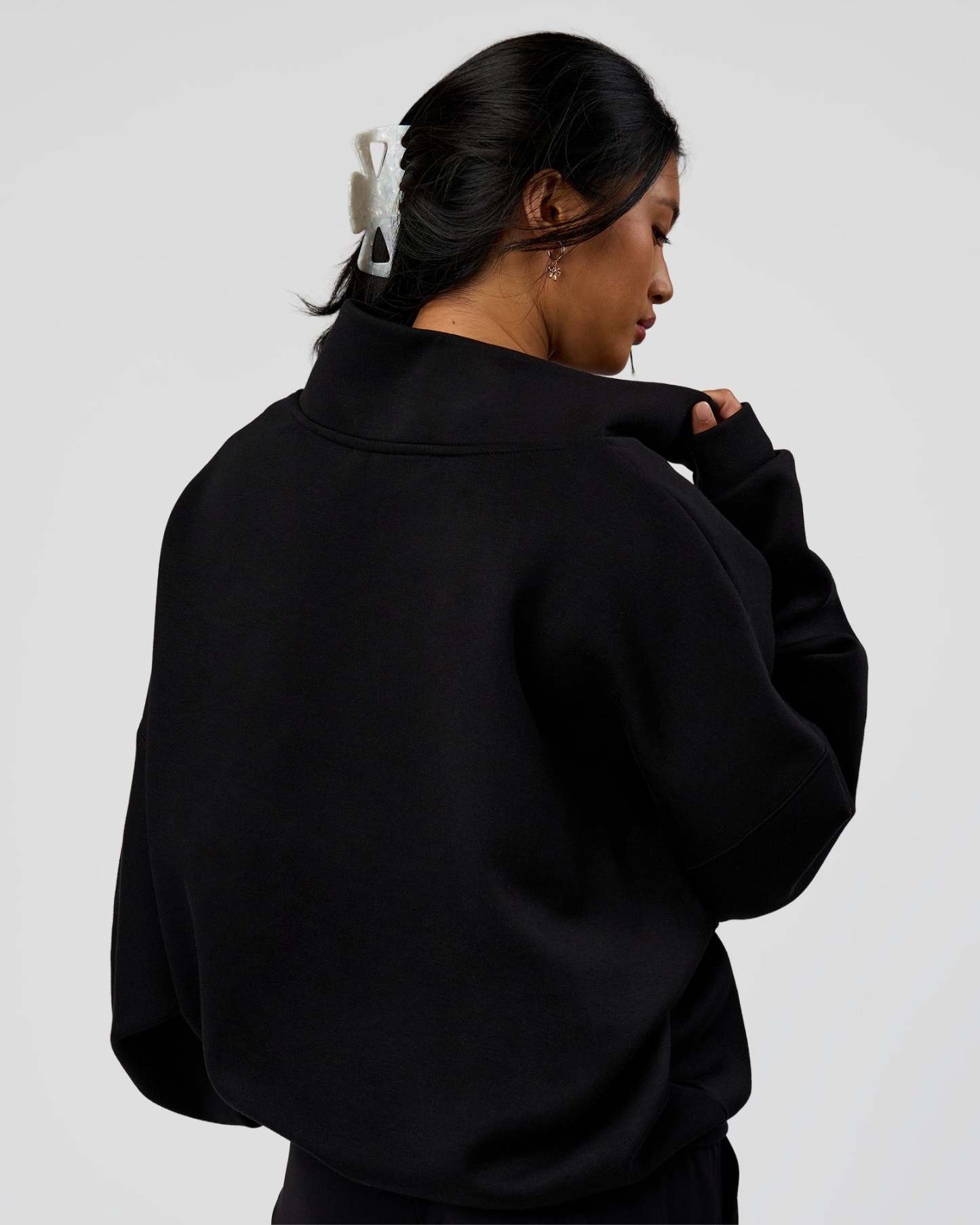 AfterDark ZeroCrease Quarter Zip - Black