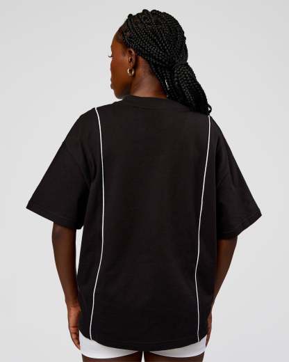 Axis Heavyweight Oversized Boxed Tee - Black-White