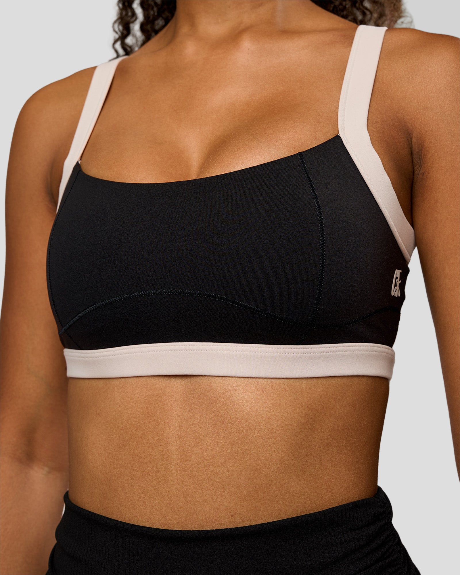 CF Move Through It Sports Bra - Black-Clay