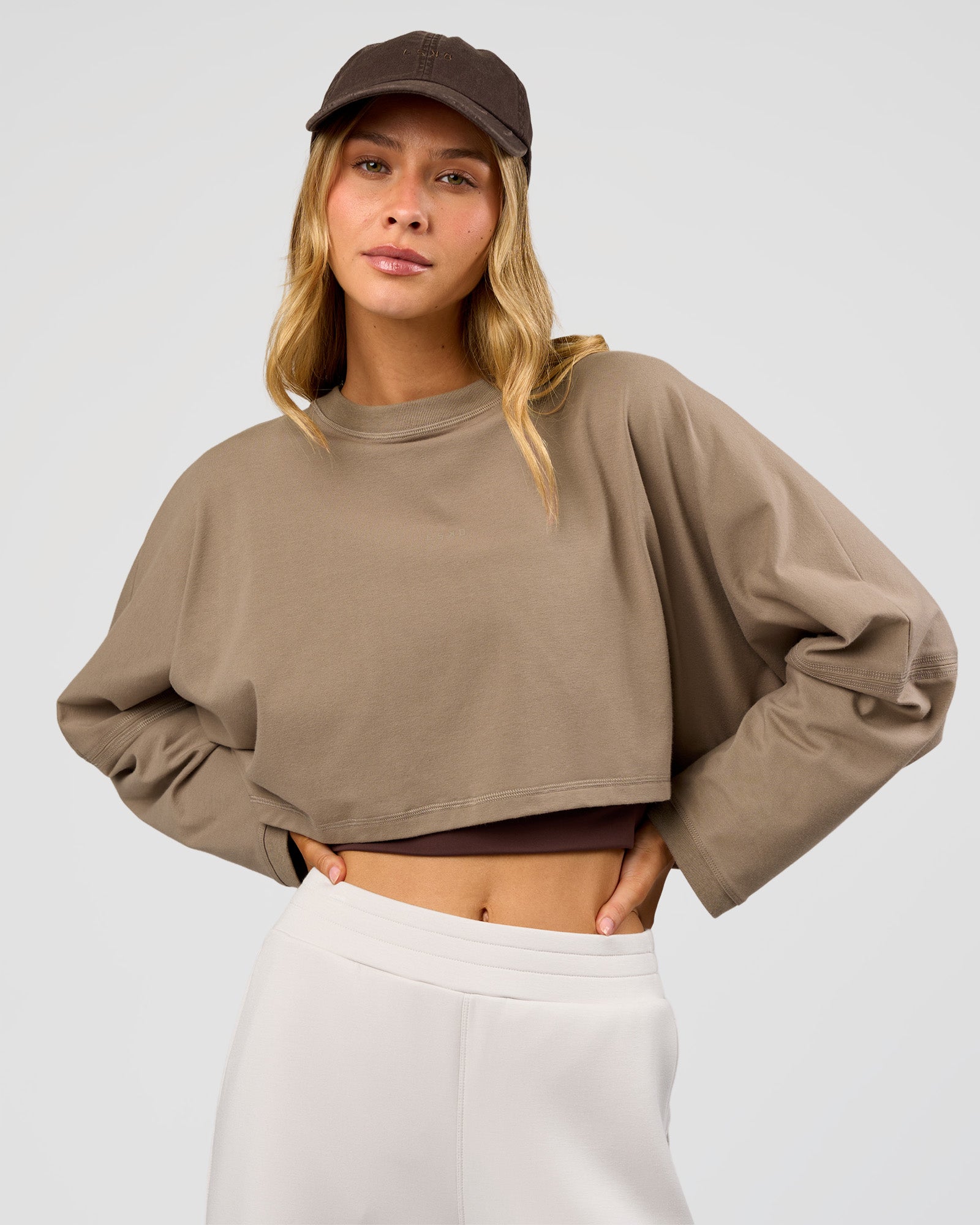 CF Street Surge Long Sleeve Tee - Taupe Ash