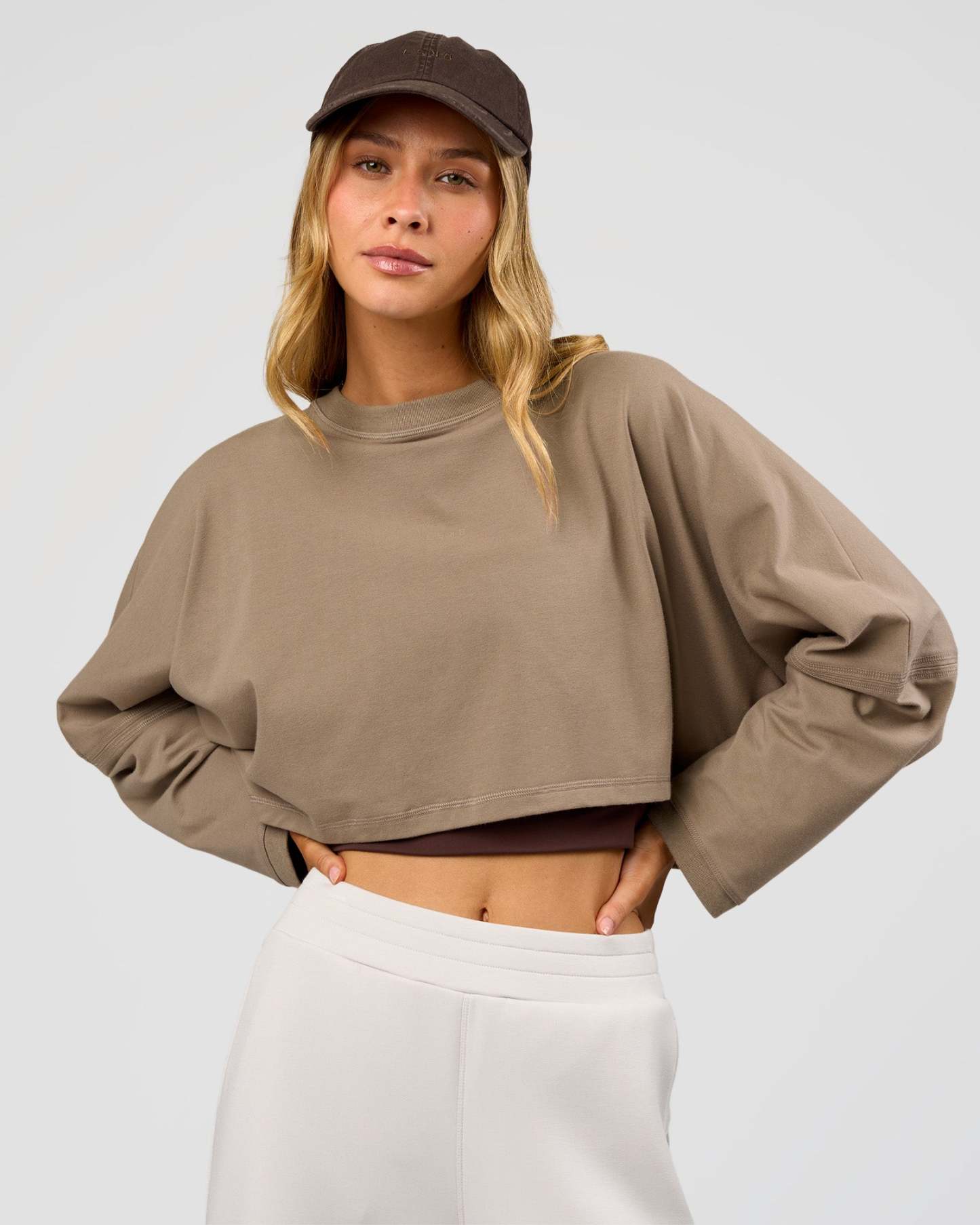 CF Street Surge Long Sleeve Tee - Taupe Ash
