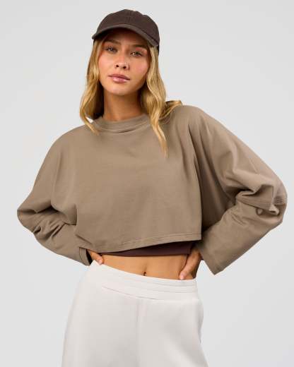 CF Street Surge Long Sleeve Tee - Taupe Ash