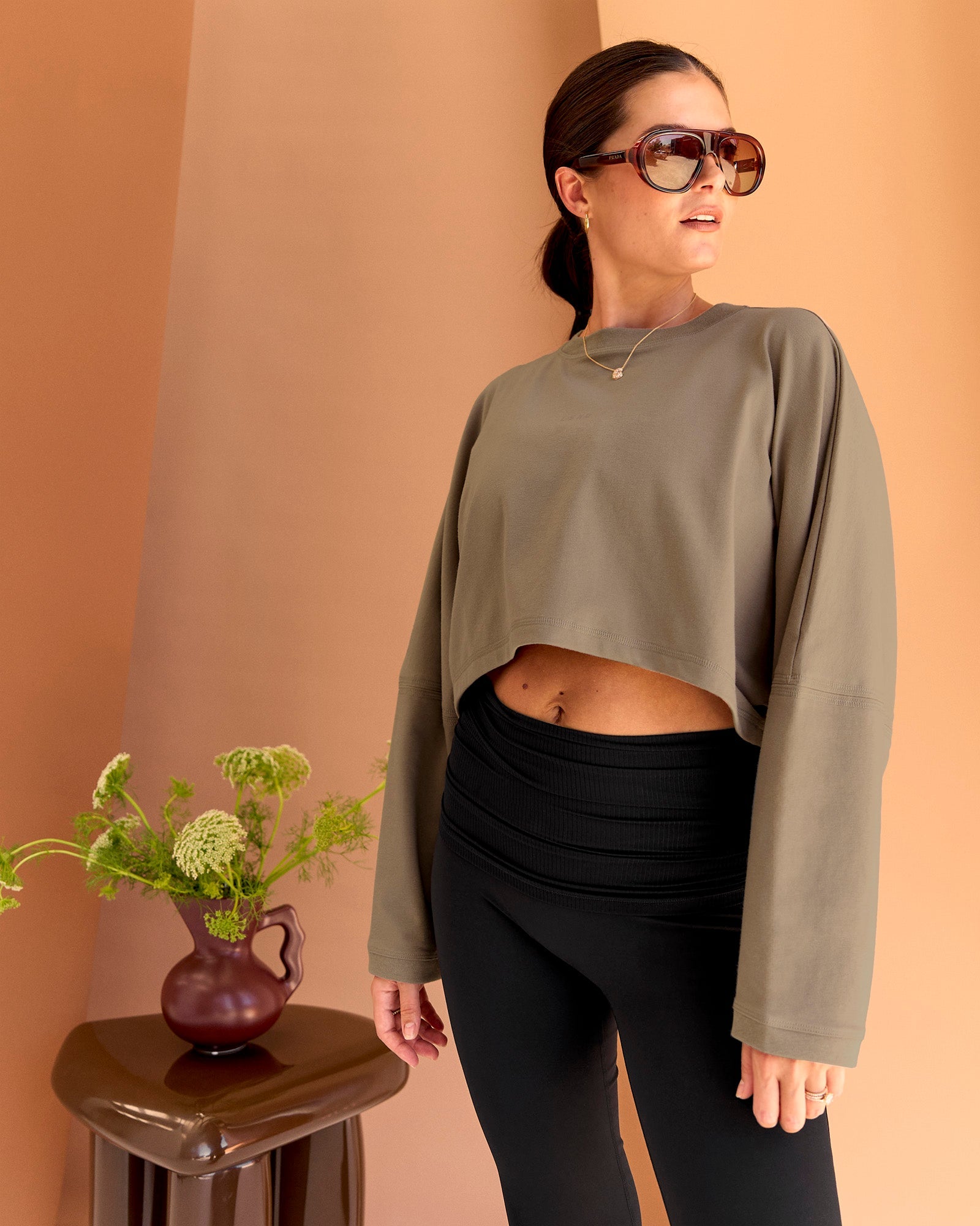 CF Street Surge Long Sleeve Tee - Taupe Ash