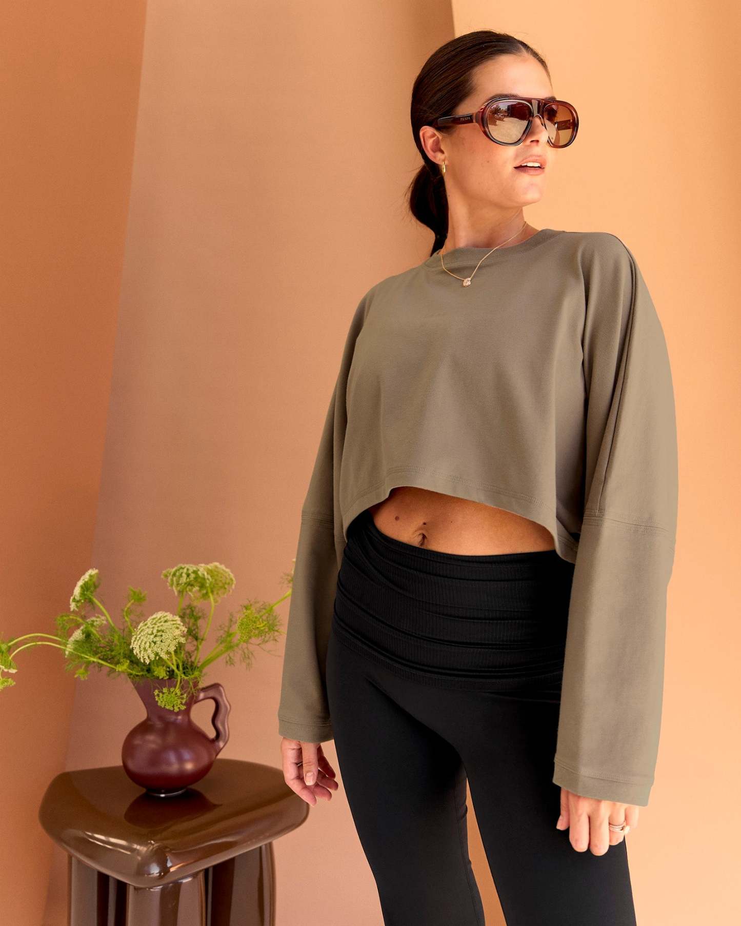 CF Street Surge Long Sleeve Tee - Taupe Ash