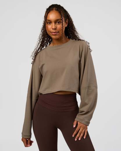 CF Street Surge Long Sleeve Tee - Taupe Ash