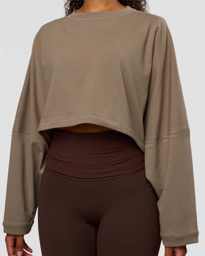 CF Street Surge Long Sleeve Tee - Taupe Ash