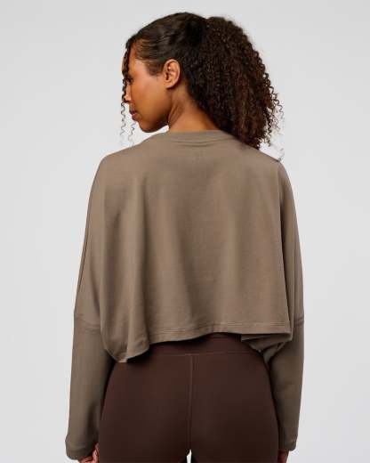 CF Street Surge Long Sleeve Tee - Taupe Ash