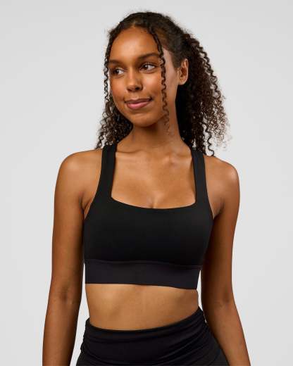 CF Train Hard Sports Bra - Black