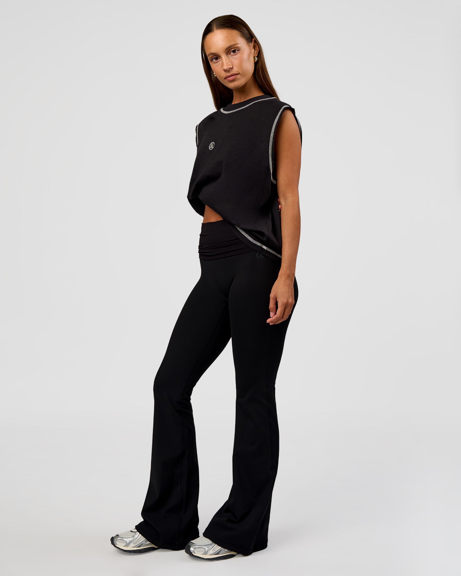 CF Unisex Oversized Heavyweight Boxed Tank - Black-CF X LSKD Sport