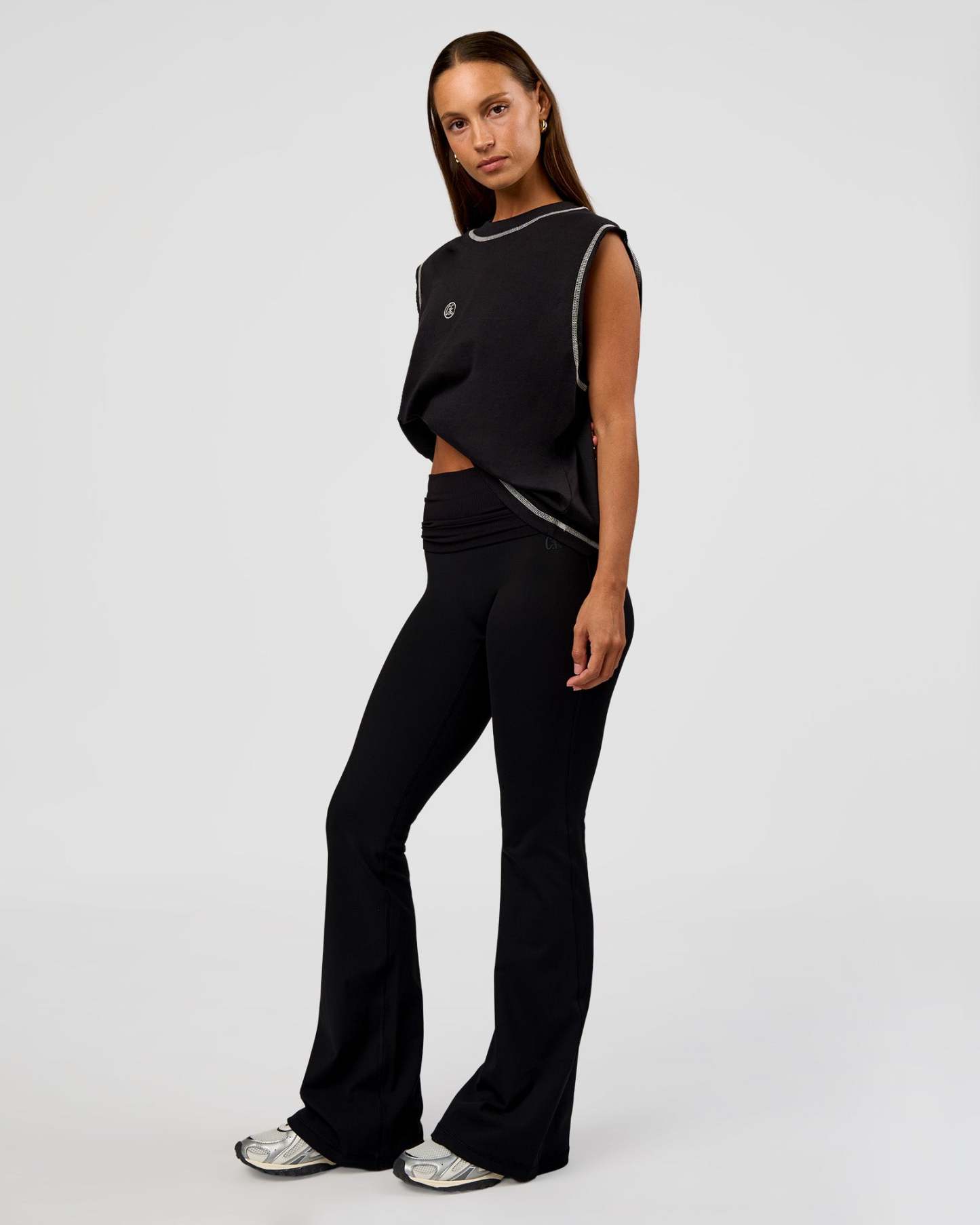 CF Unisex Oversized Heavyweight Boxed Tank - Black-CF X LSKD Sport