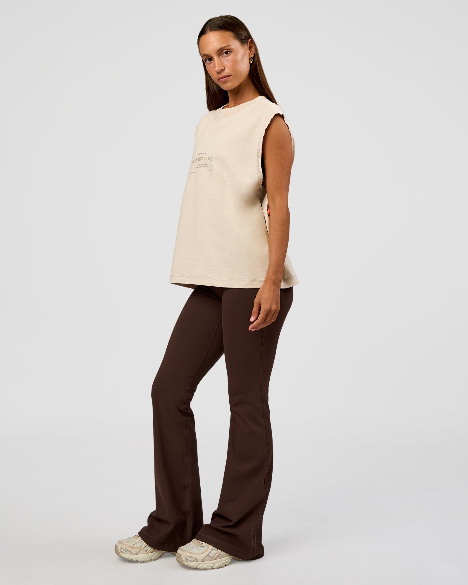 CF Unisex Oversized Heavyweight Boxed Tank - Clay-CF Move Through It