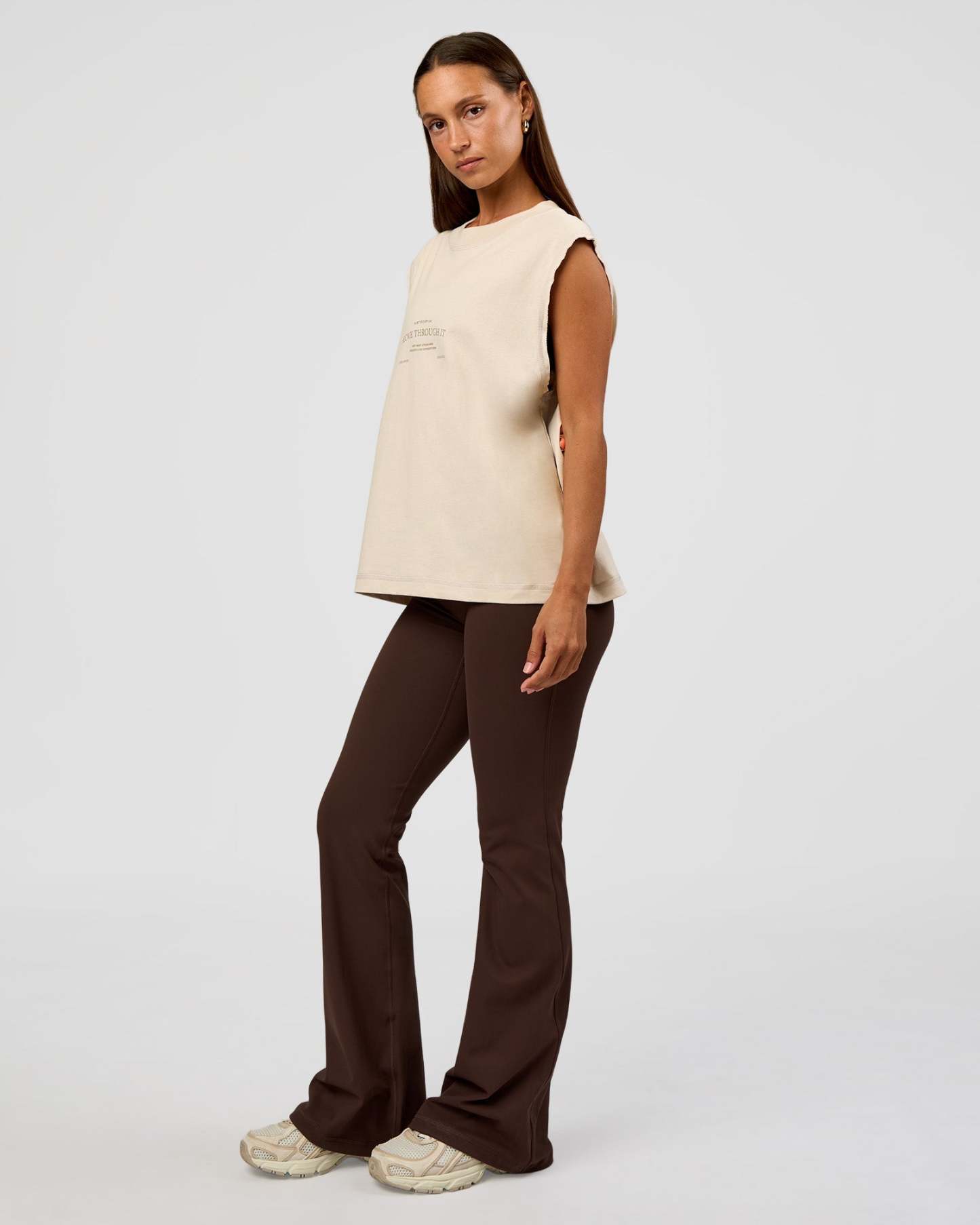 CF Unisex Oversized Heavyweight Boxed Tank - Clay-CF Move Through It