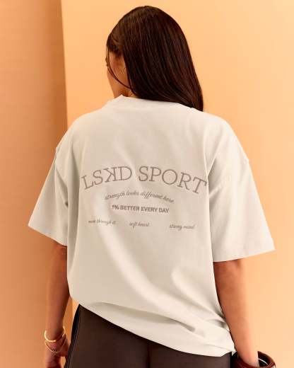 CF Unisex Oversized Heavyweight FLXCotton Tee - Clay-CF X LSKD Sport