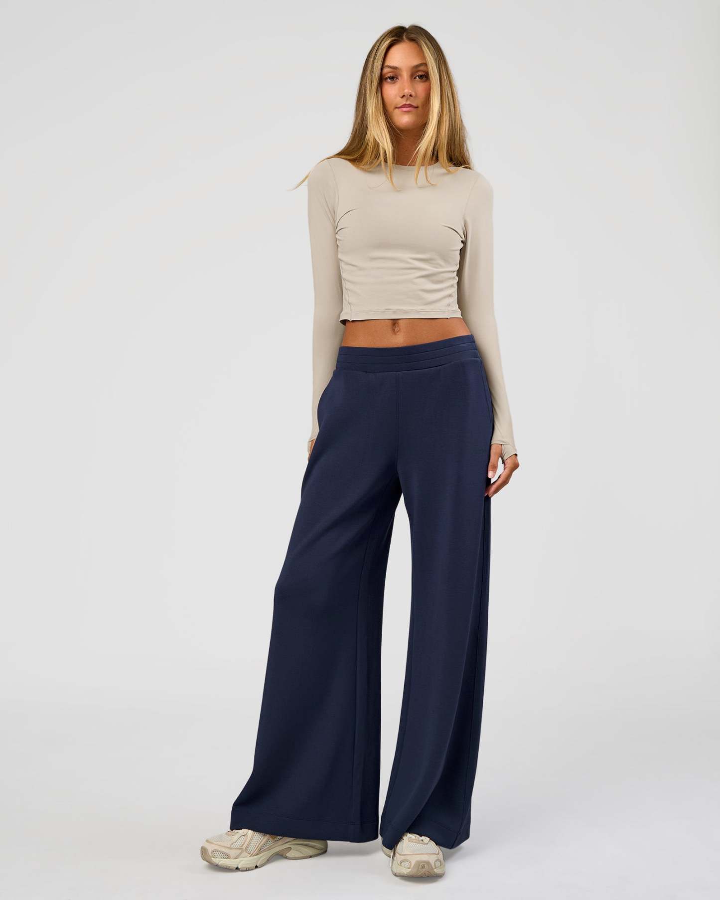 Elevate SoftTouch Wide Leg Pant - Future Navy