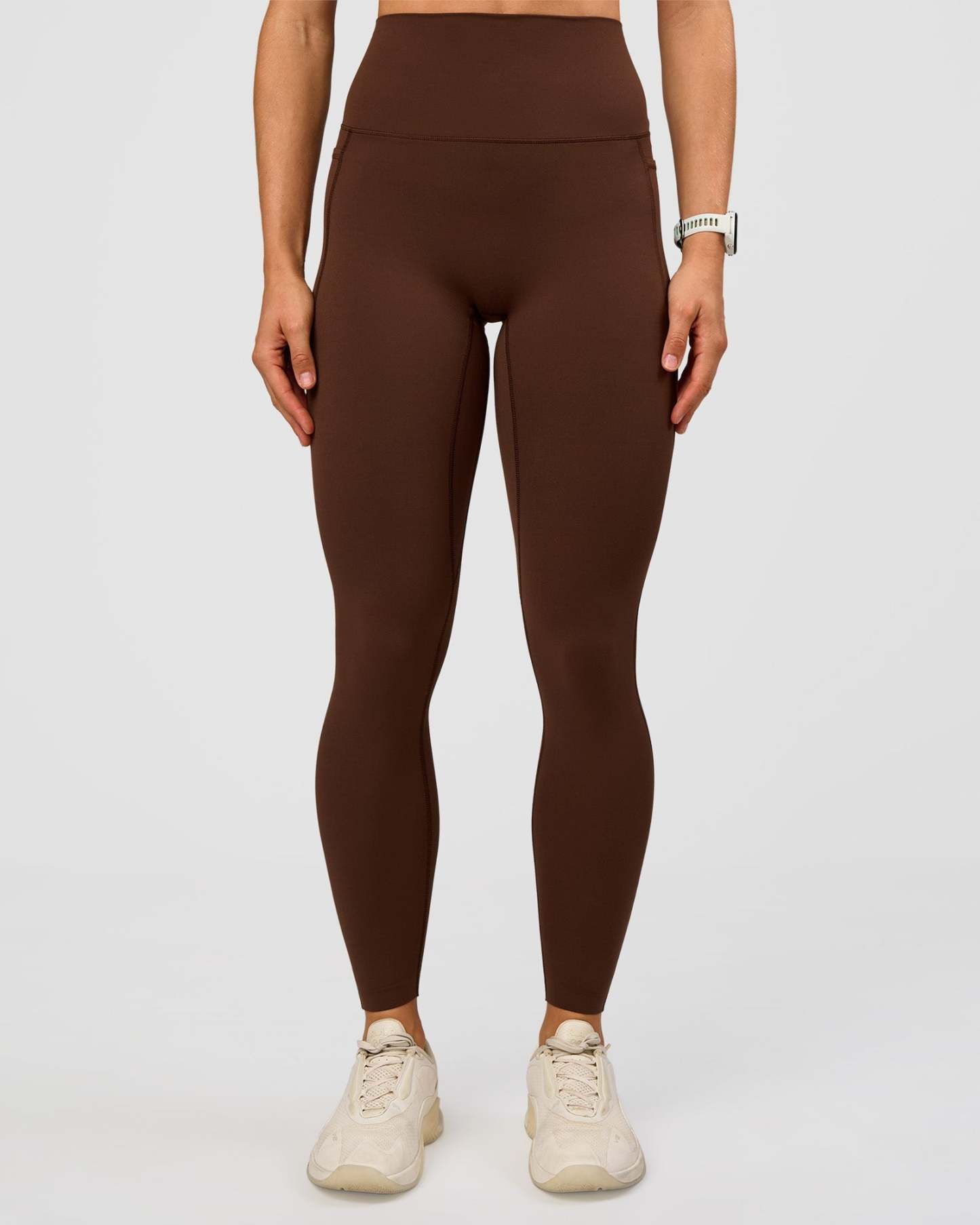 Elixir Ultra High-Rise Full Length Legging Pockets - Hot Chocolate