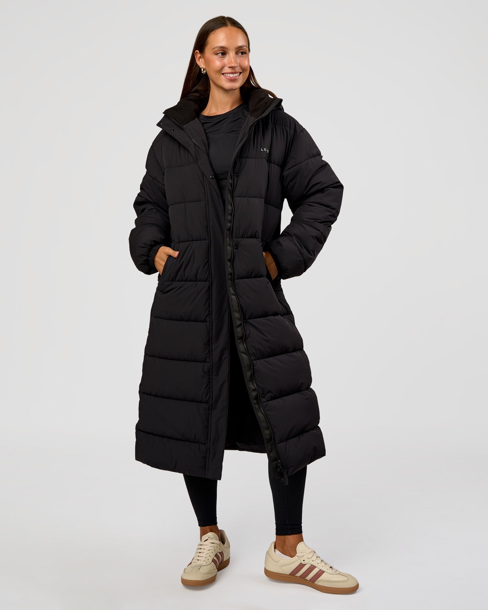 Go-To Puffer Long Jacket - Black