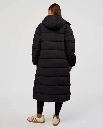 Go-To Puffer Long Jacket - Black