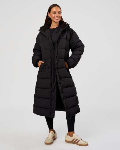 Go-To Puffer Long Jacket - Black