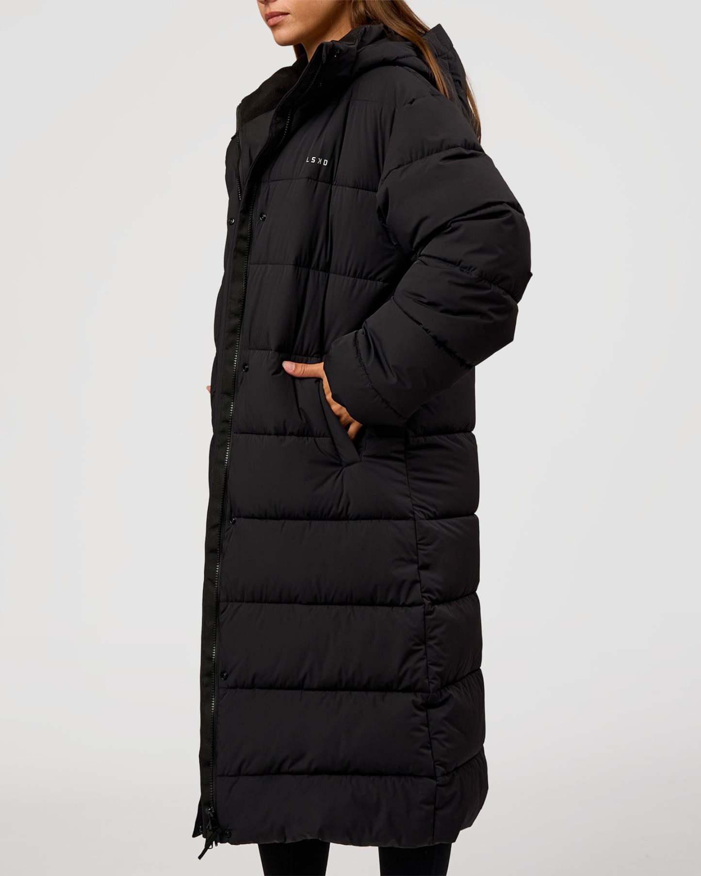 Go-To Puffer Long Jacket - Black